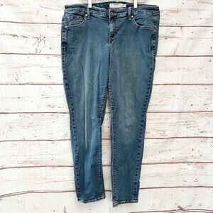 TORRID Denim First At Fit Mid Wash Slim Leg Jeans Sz 16T Tall